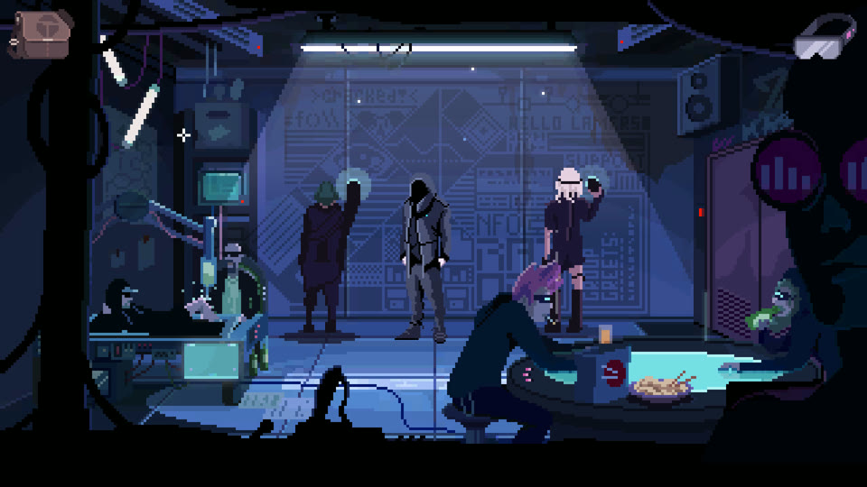 The hacker group's den